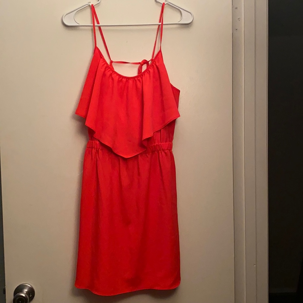 American eagle neon pink dress